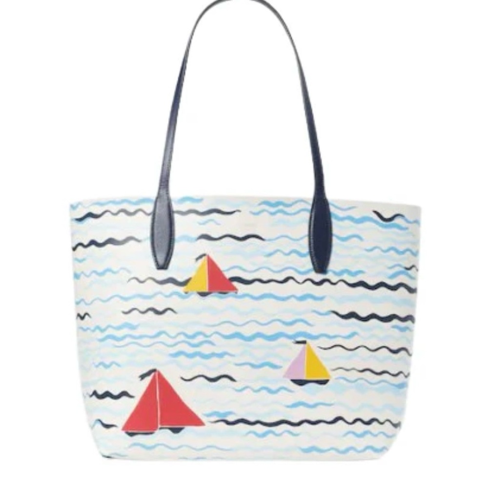Kate Spade New York Large Tote Bag Blue “Set Sail”